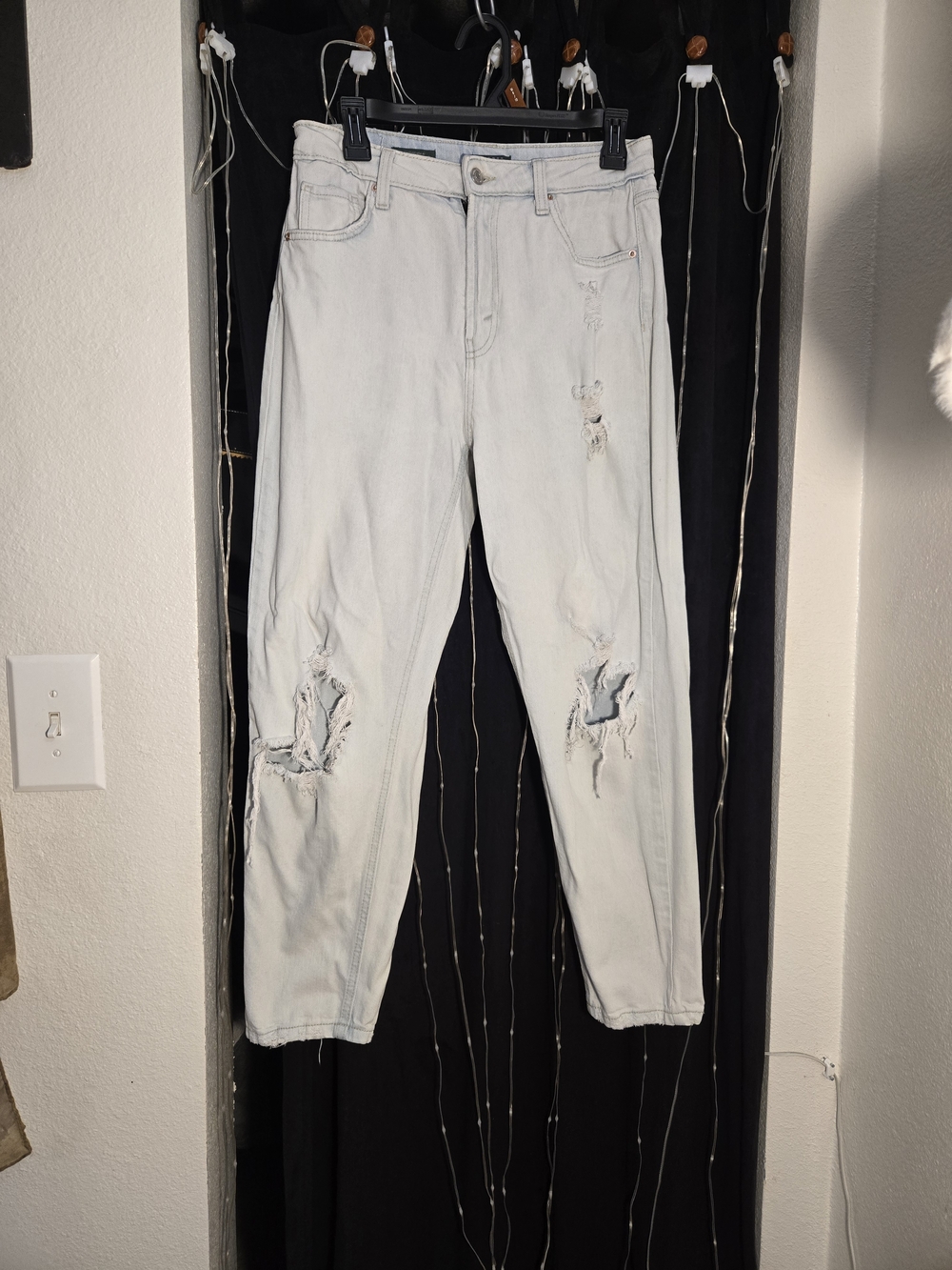 wild fable Light Blue Distressed Boyfriend Jeans